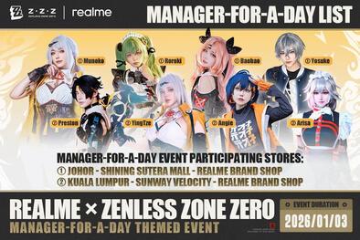 Zenless Zone Zero x realme 2026, Malaysia